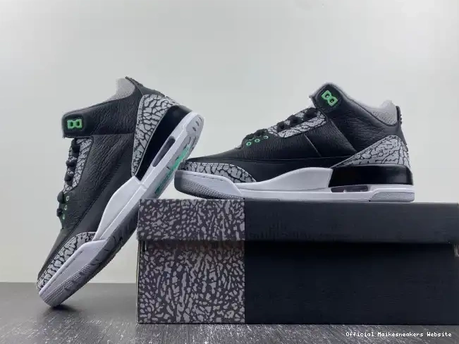 Official Maikesneakers Green Air Jordan Glow 3 CT8532-031 0528
